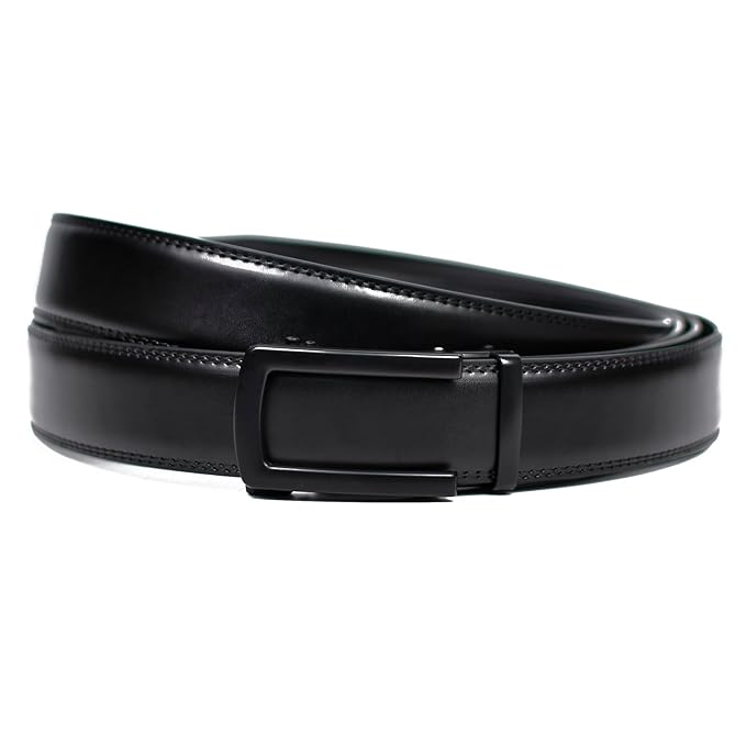 Gloss Noir Slim Formal Belt