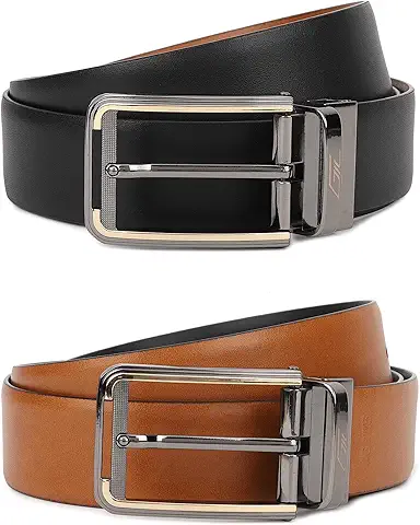 Duo Pack Black & Tan Pin Belts