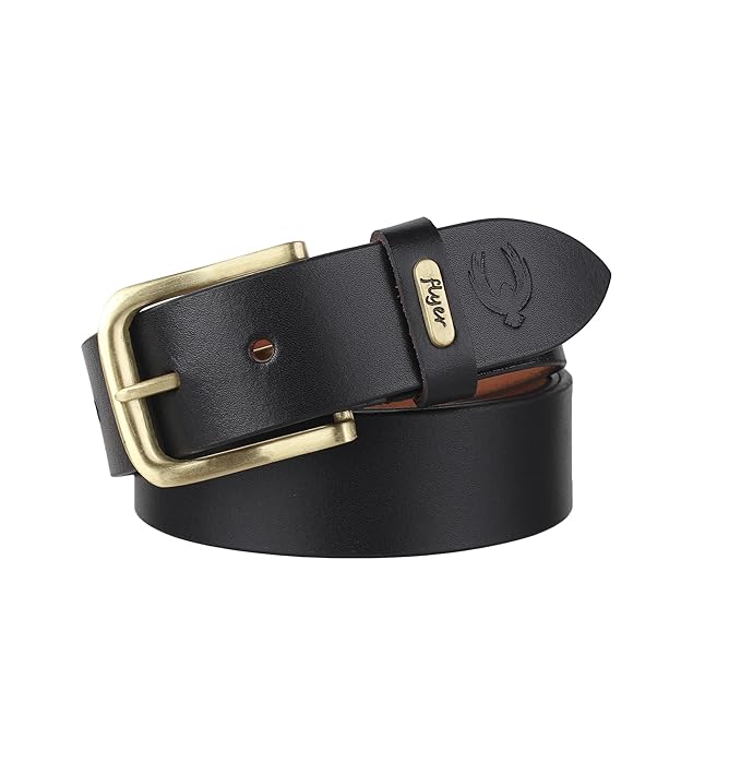 Onyx Brass Arc Casual Belt