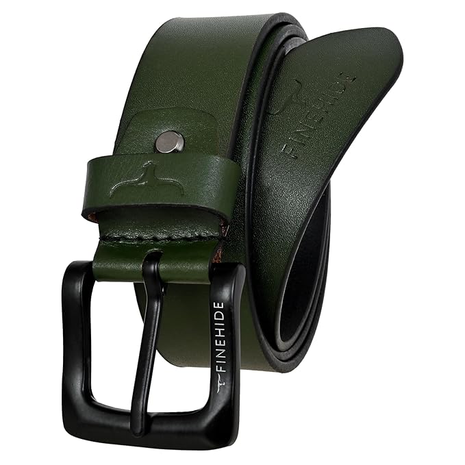 Olive Field Matte Pin Belt