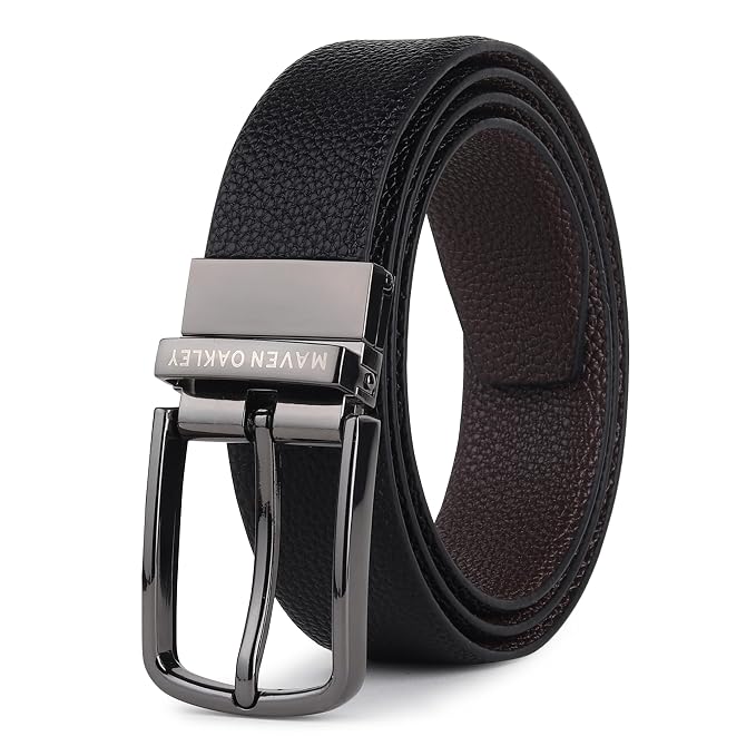 Graphite Turn Pebble Reversible Belt